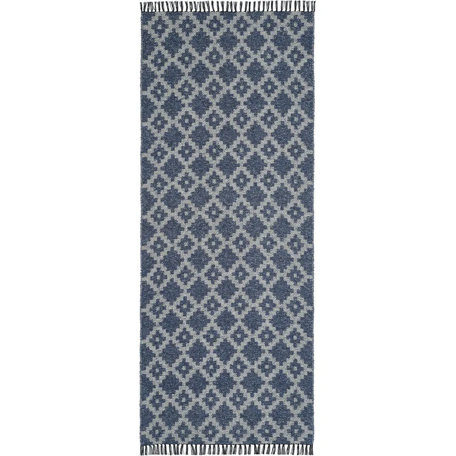 HORREDSMATTAN Teppich Noor marine Mischgewebe 80 x 200 cm