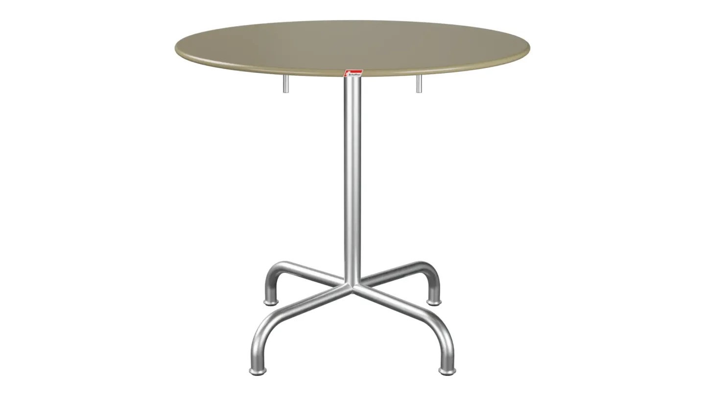 Schaffner Metall-Tisch Rigi Rund Feuerverzinkt Beige | Schubiger Möbel
