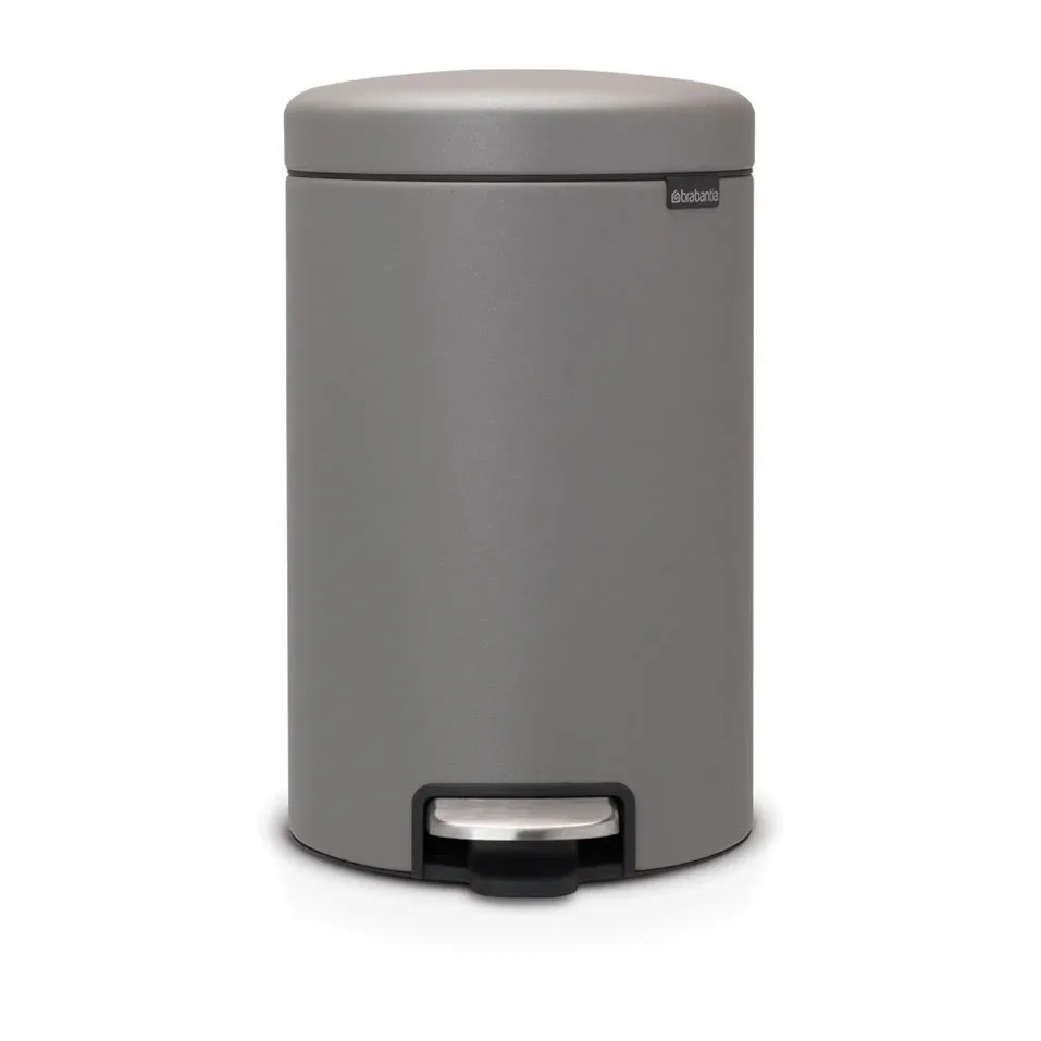 Brabantia New Icon Treteimer 12 Liter Mineral concrete grey