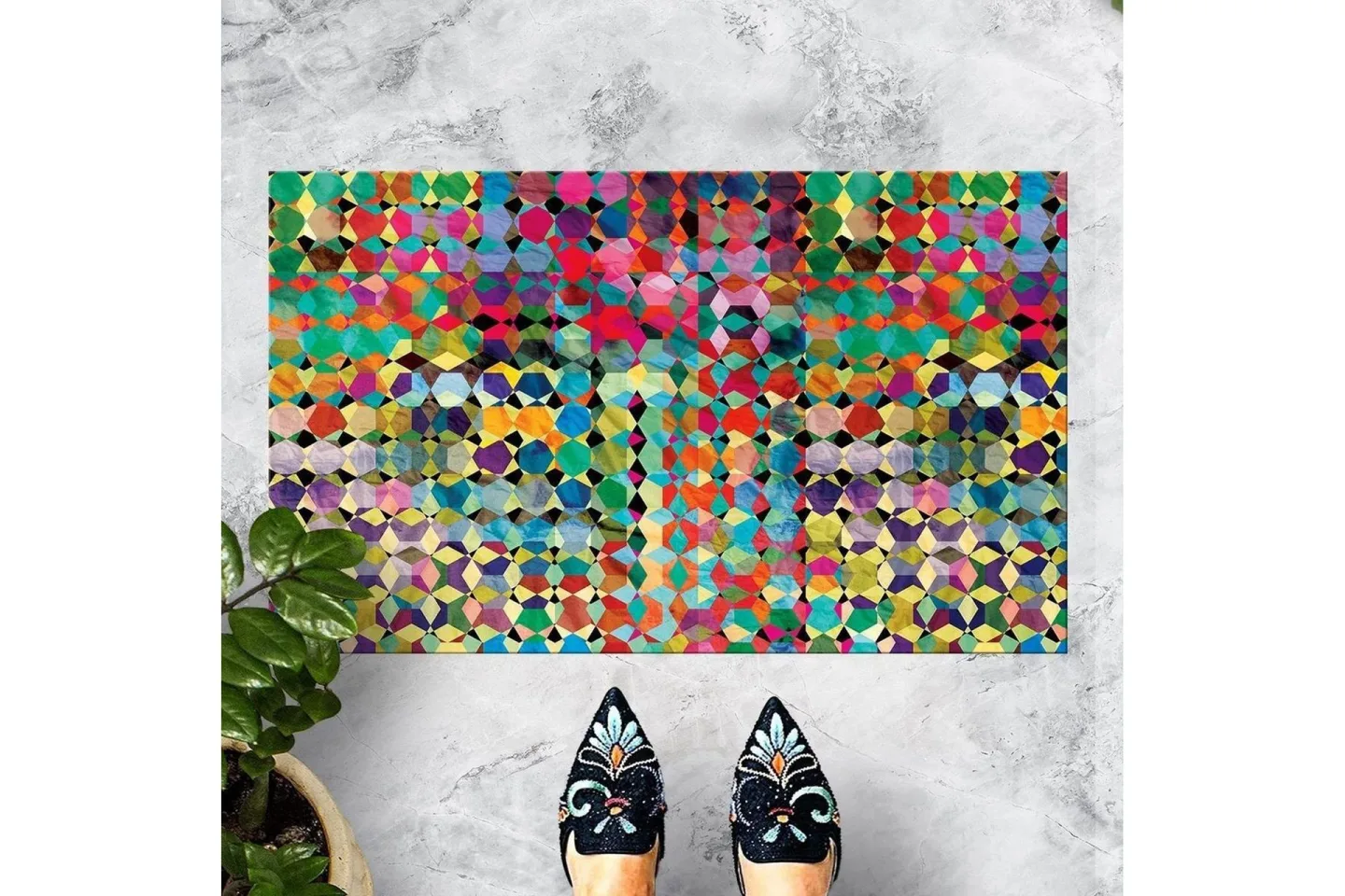 Chilai Dörrmatta 45x70 cm - PVC/Multifärgad
