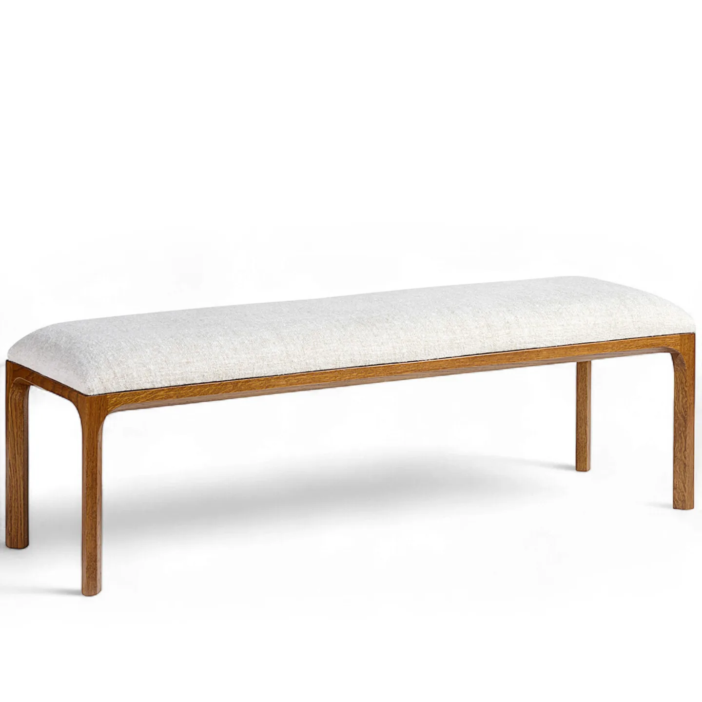 Dagmar - Entre Bench Coquillage Fumed Oak - Pallar - Kai Kristiansen - Träfärgad - Trä/Textilmaterial