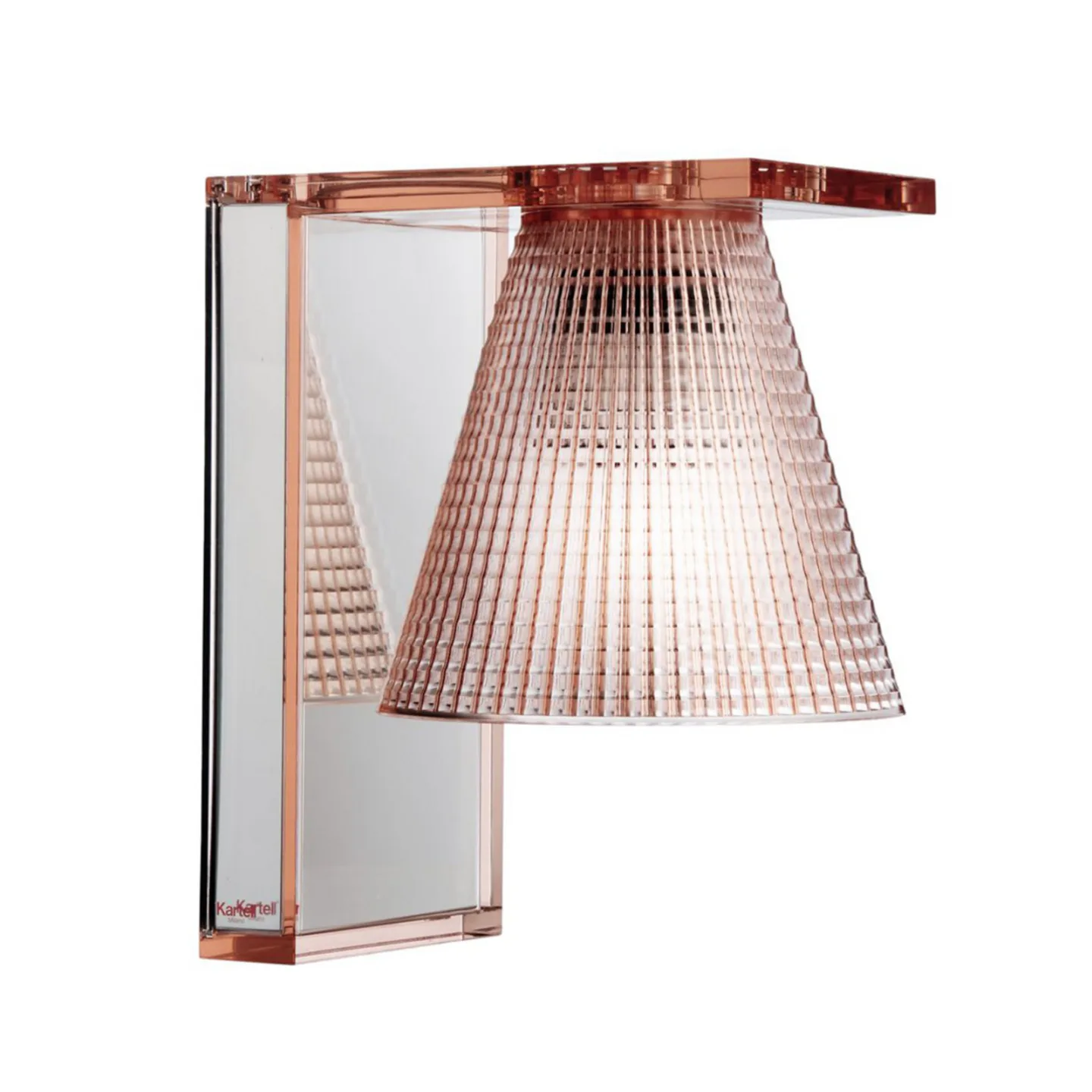 Light Air Vägglampa Sculped Rosa - Kartell Light-Air - Vardagsrum - Design - Plast - Med en ljuskälla