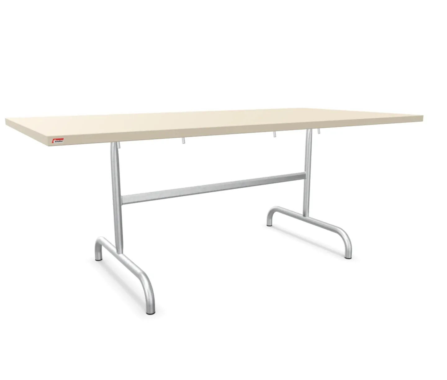 Schaffner Metall-Tisch Säntis Feuerverzinkt Beige | Schubiger Möbel
