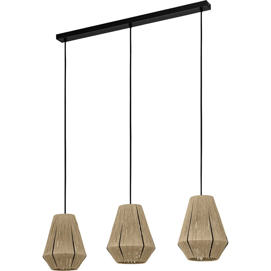 Eglo Pendellampe Alderney Schwarz Stahl 20 cm 110 cm
