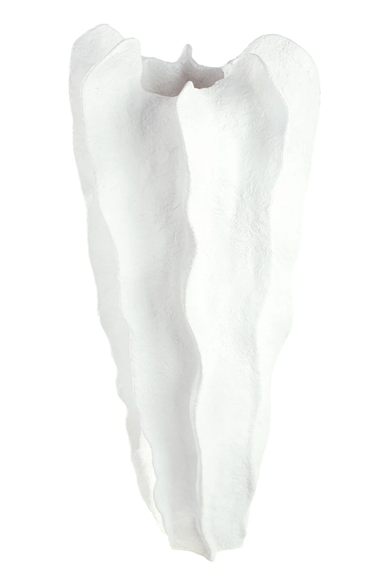 Gilde Vase Wavey Kunstharz Weiss H: 92 cm | Schubiger Möbel