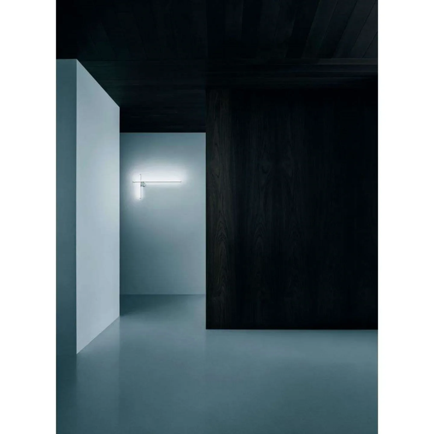 Coordinates W2 Wandleuchte Moon Grey - Flos - Wohnzimmer - Aluminium