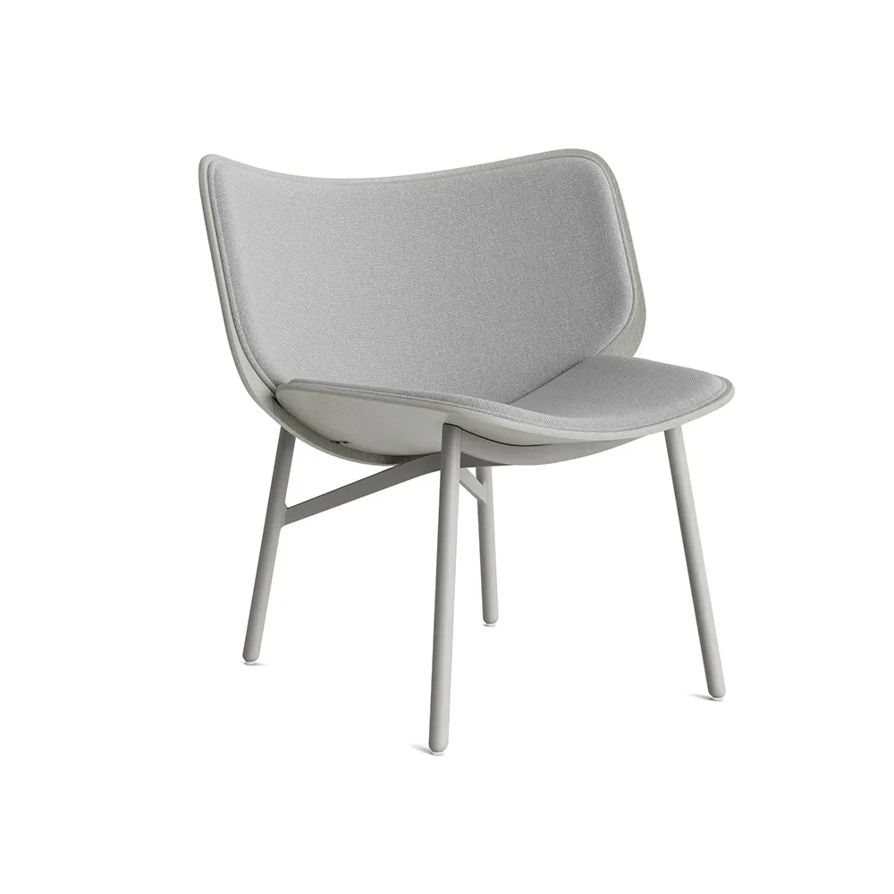 HAY Dapper Loungesessel Light grey-dusty grey Eiche-graues Gestell