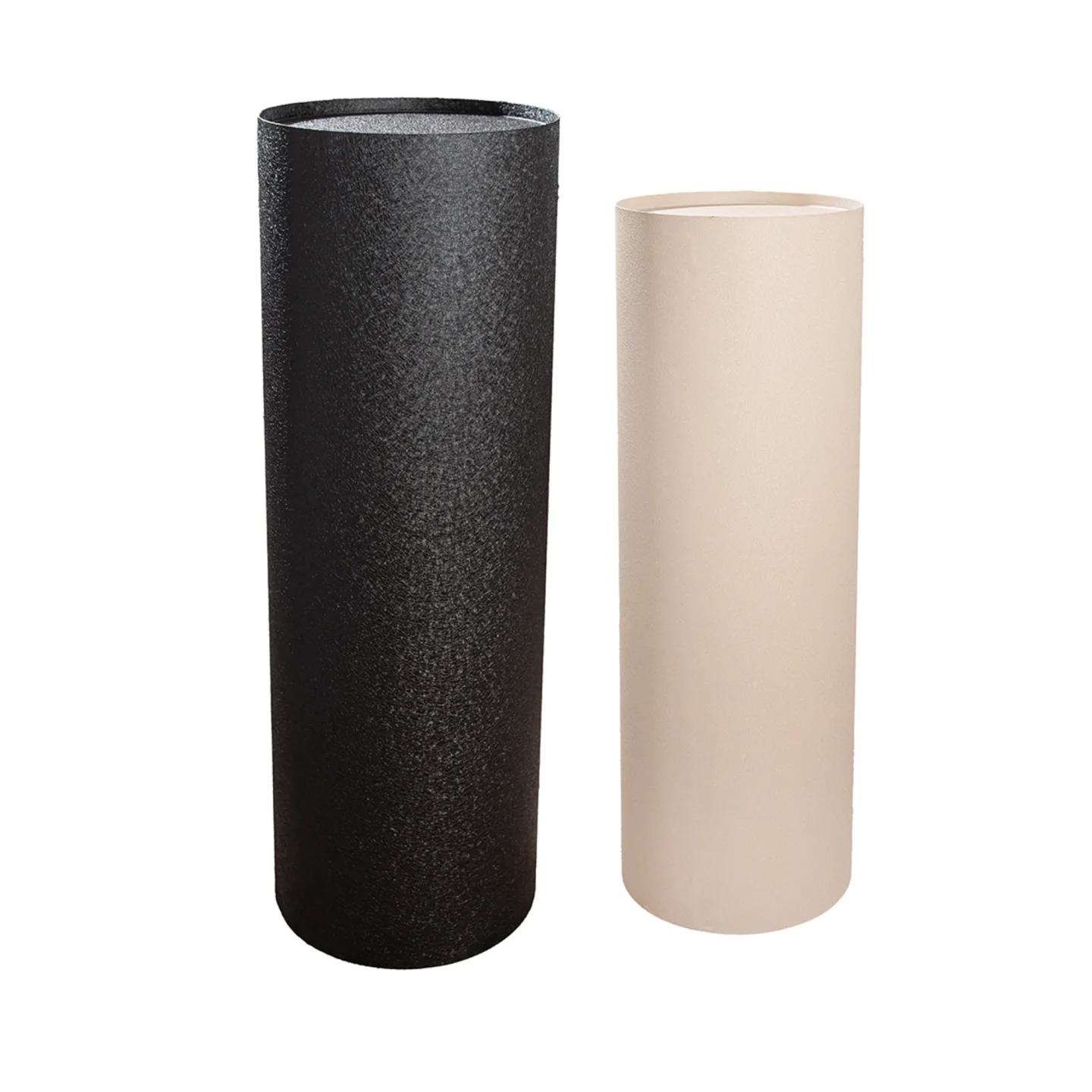 Gilde Säule 2er Set, Basseterre, Eisen, Creme, Schwarz H: 90 c | Schubiger Möbel