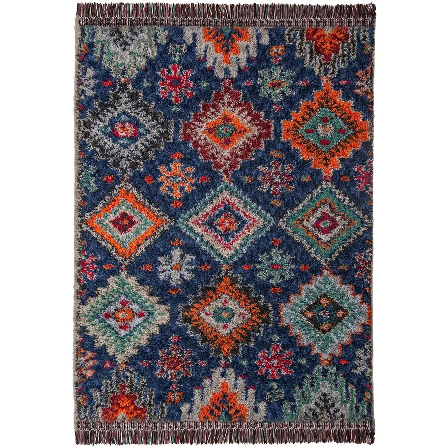 Teppich Jalin Blau Polyester 160 x 230 cm