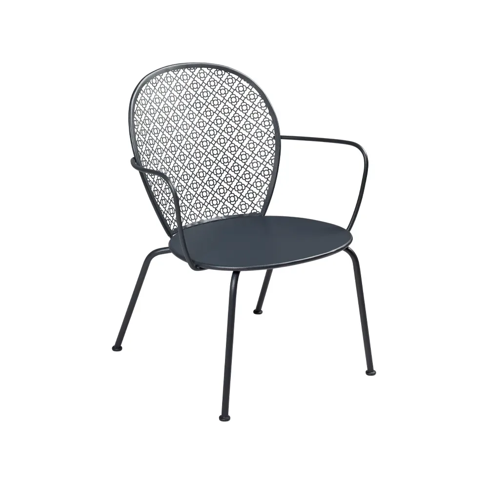 Fermob Lorette karmstol låg Anthracite (grå)