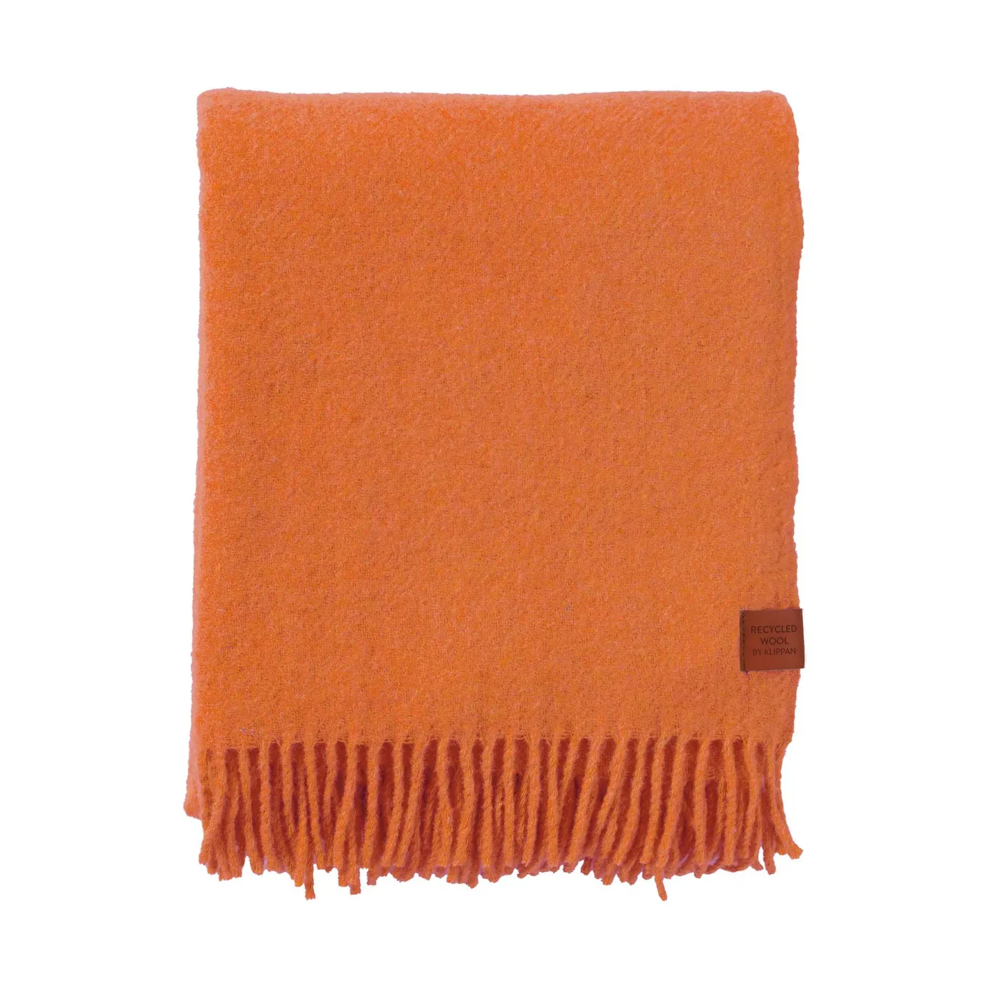 Klippan Yllefabrik True Wolldecke 130x200 cm Orange