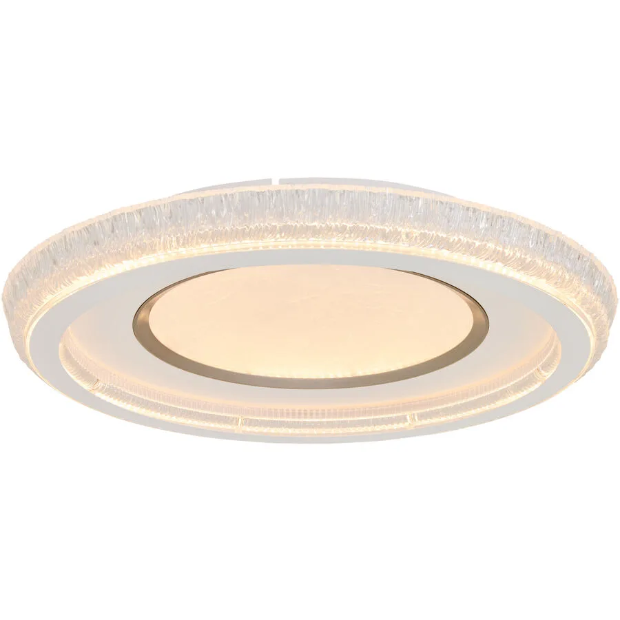 Deckenlampe Raja Metall/Acryl weiss Ø50cm 38W LED - LED - LED Energiesparlampen