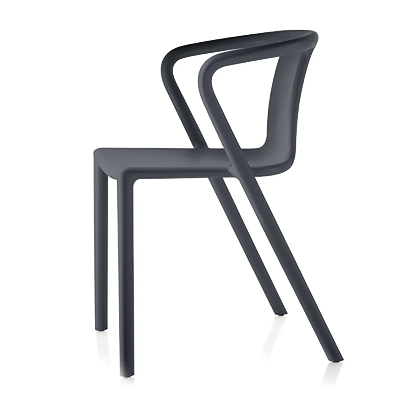 Magis - Air Armchair Grey Anthracite - Matstolar utomhus - Jasper Morrison - Grå - Plast