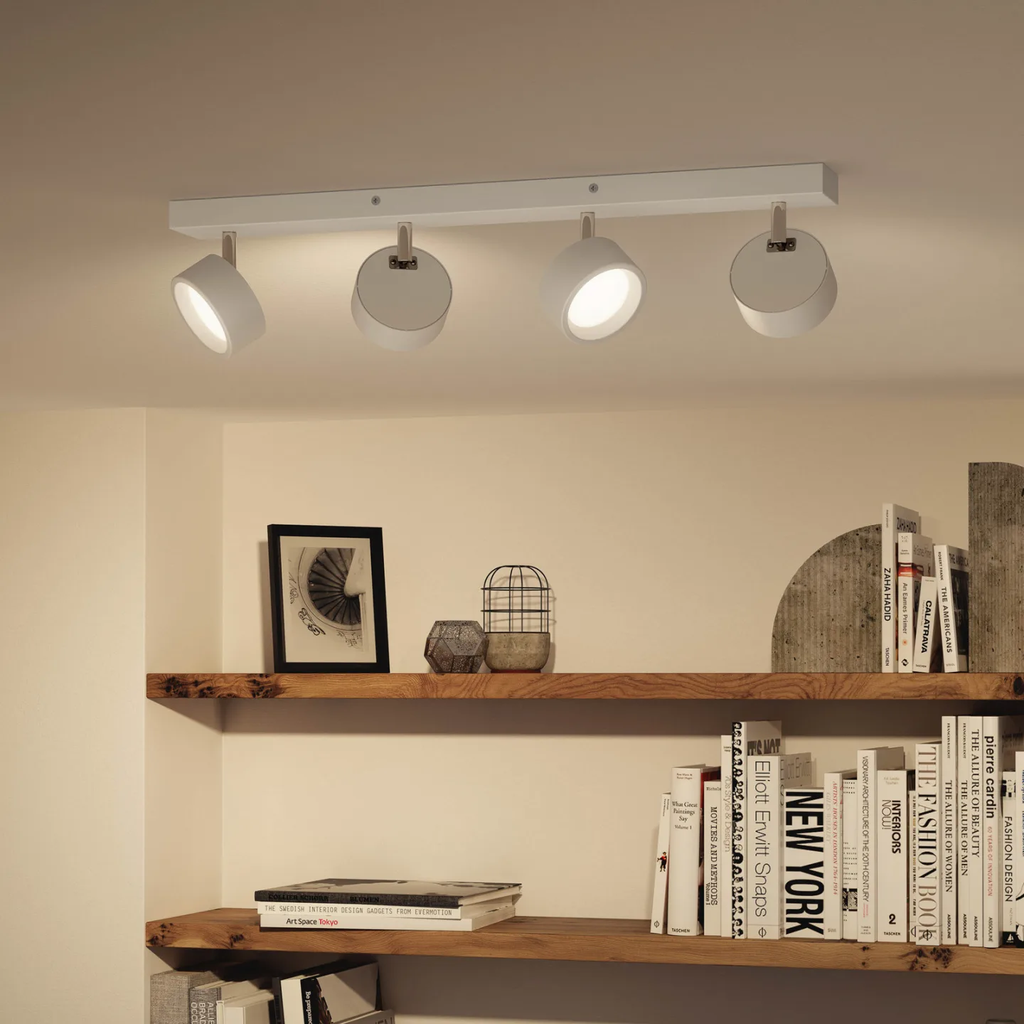 Bracia LED-Deckenspot 4-flammig, weiß - Philips - Wohnzimmer - Modern - Metall - Mehrflammig