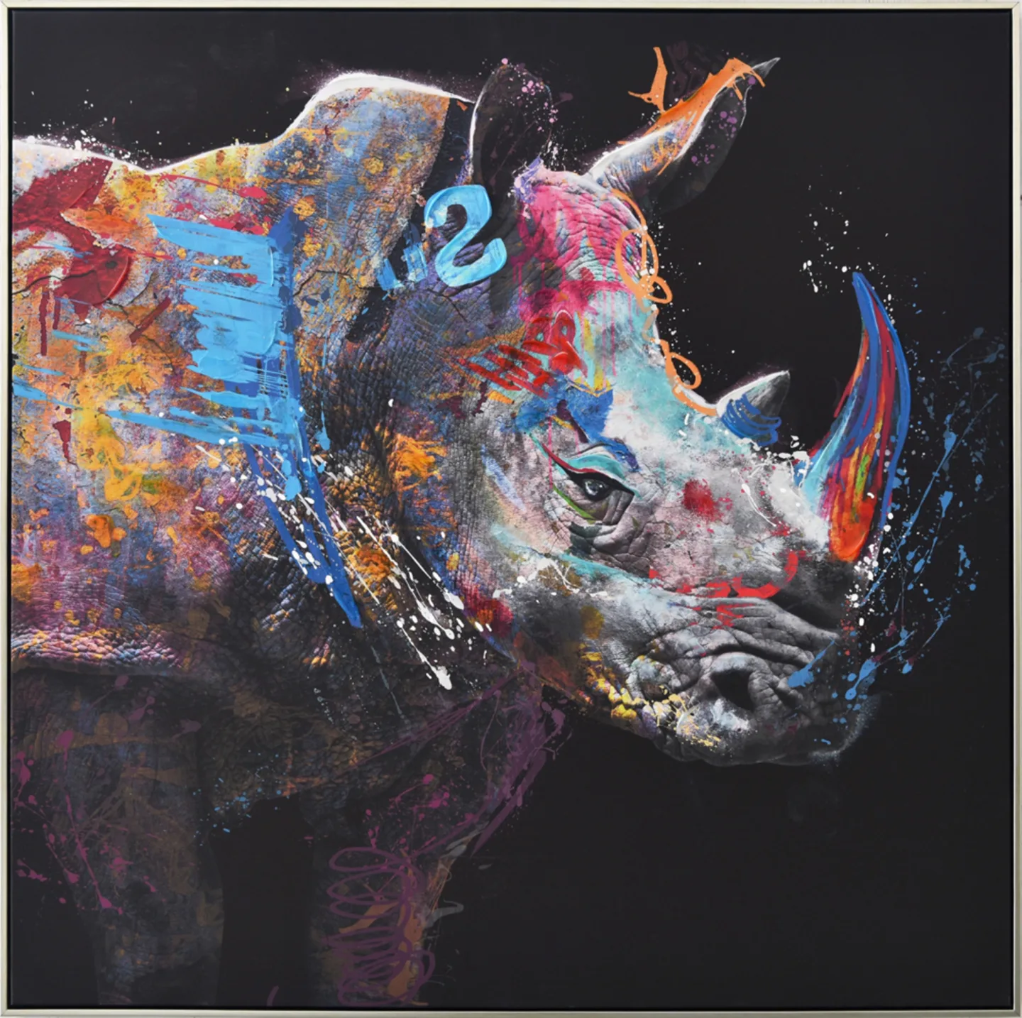 image LAND Gemälde Comic Art "Rhino" | Schubiger Möbel