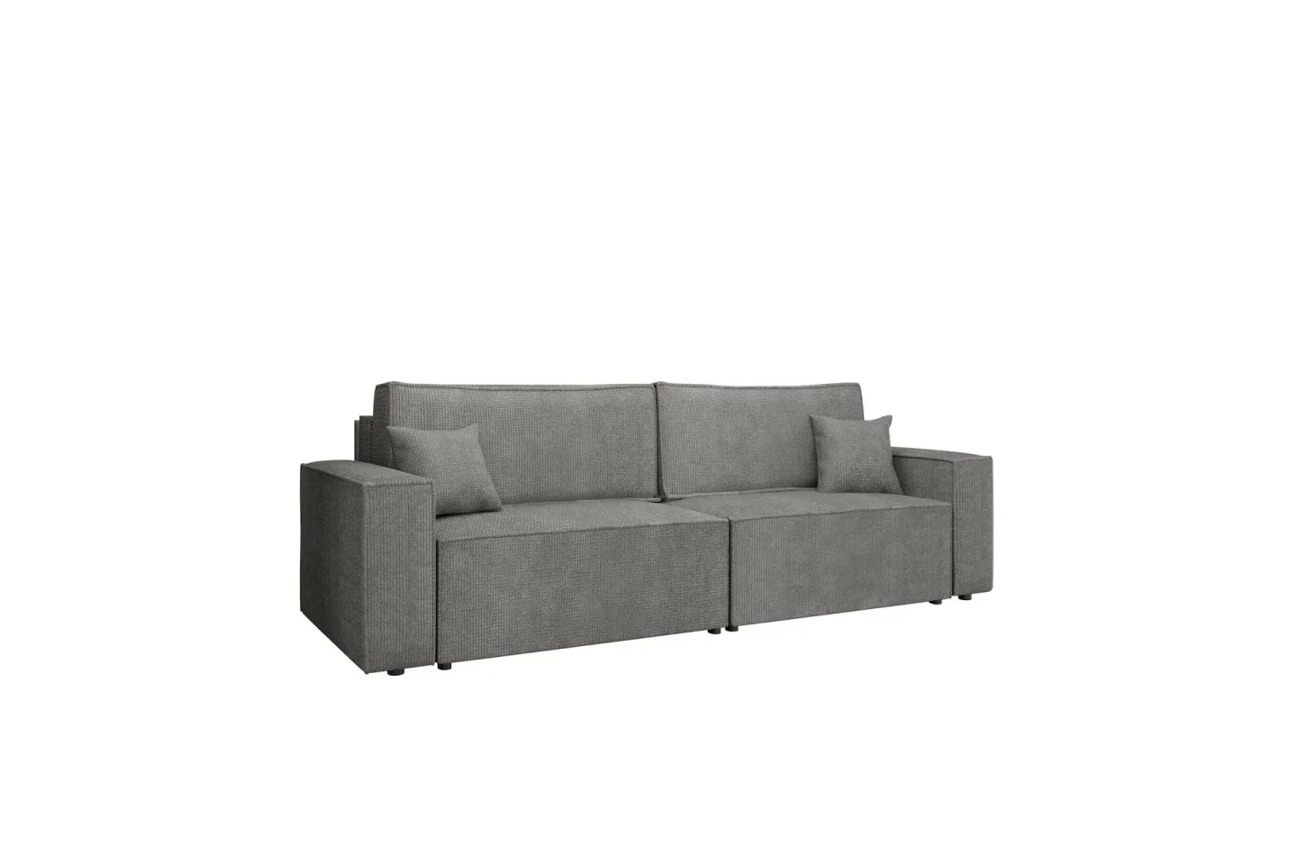 Hobson Bäddsoffa 3-sits i Plysch - Grå