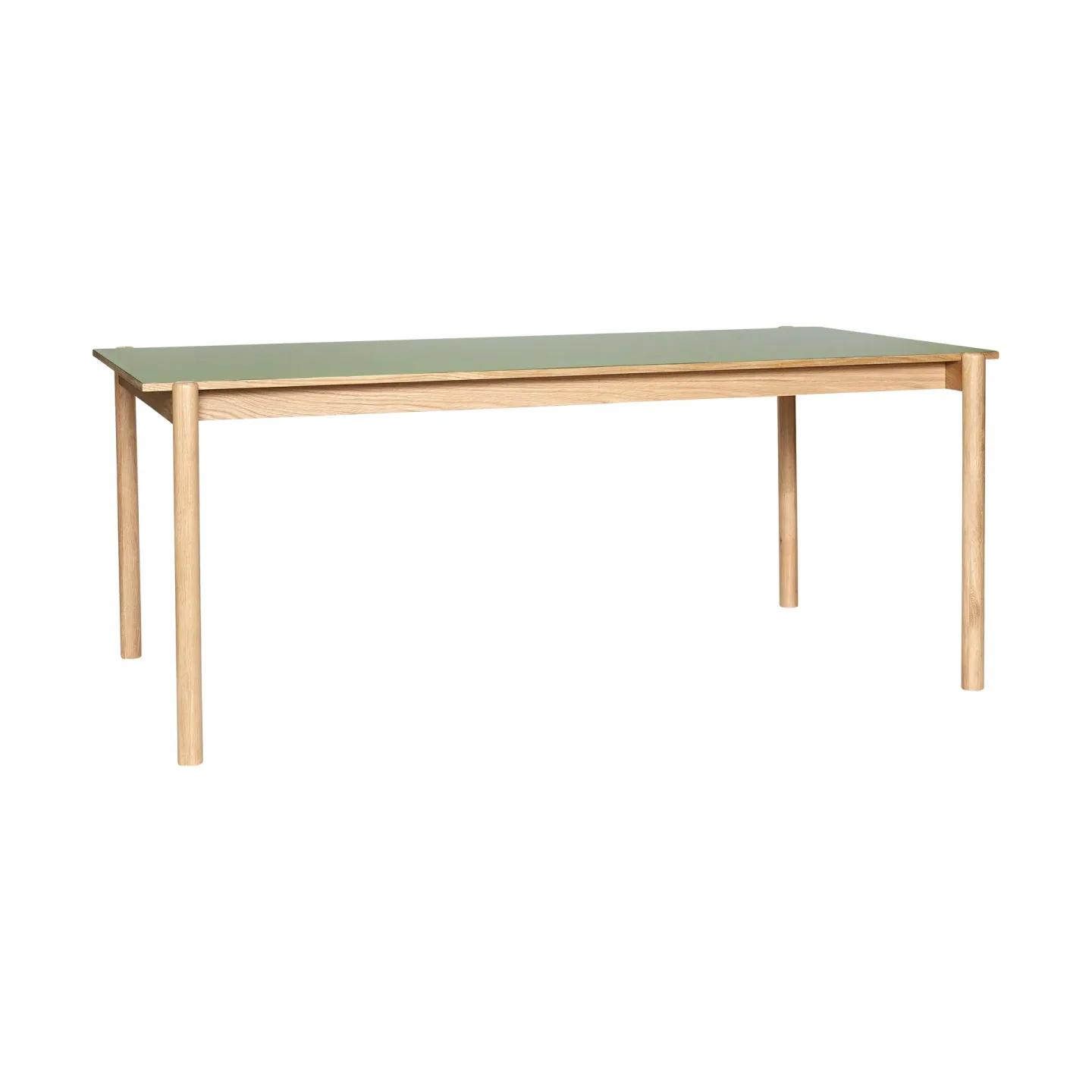 Hübsch Oblique Esstisch Olive, 190x106 cm