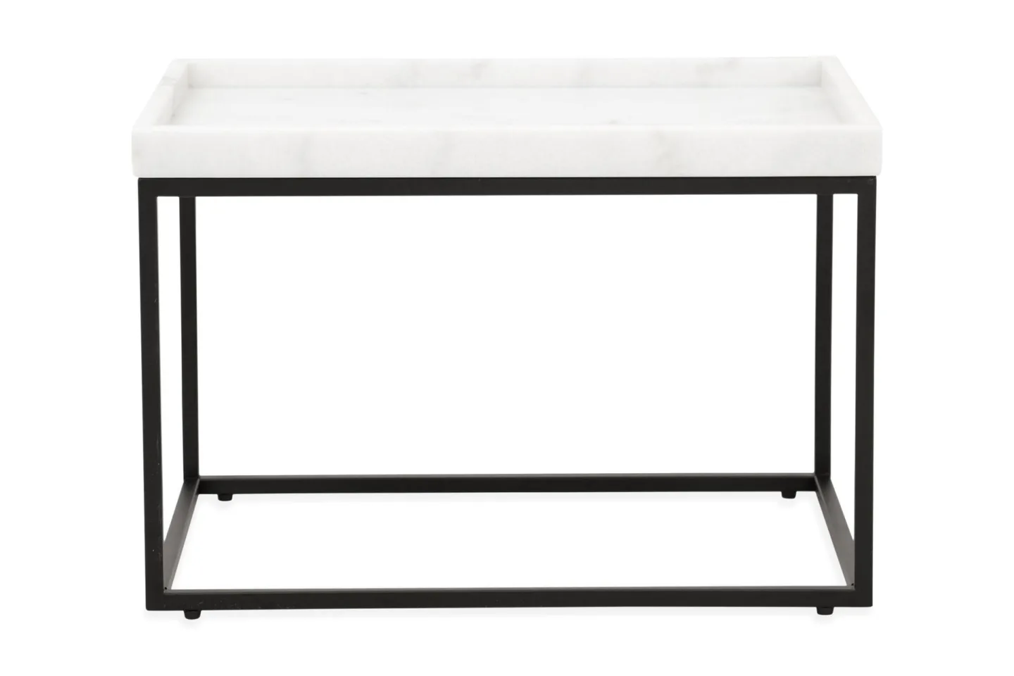 Kungshult Sidobord 60 cm - Vit/Svart