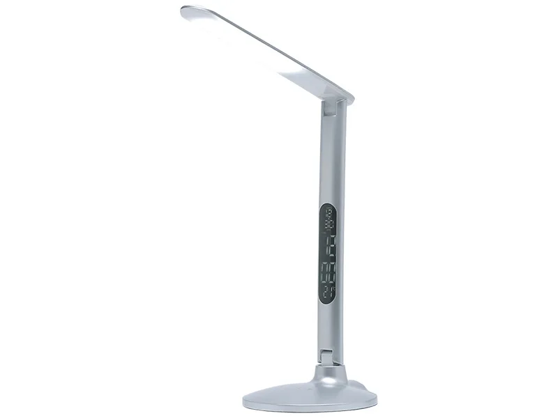 Bürolampe LED CLOCK 75cm 5W silberfarben