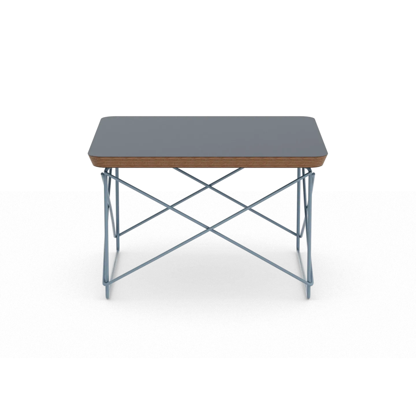 Vitra LTR occasional table sidobord Linoleum smoke blue-sky blue