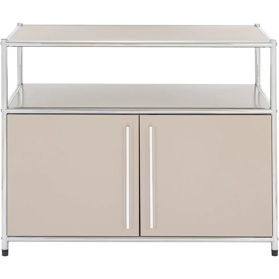 Sideboard Cubo Taupe, Silber Metall B 77 H 60 cm - Möbel Konfigurator: Traummöbel individuell zusammenstellen