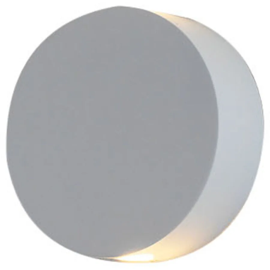 Escale Wandlampe Sun Weiss Aluminium 13 cm - LED - Lichtfarbe: Extra warmweiss - LED Energiesparlampen