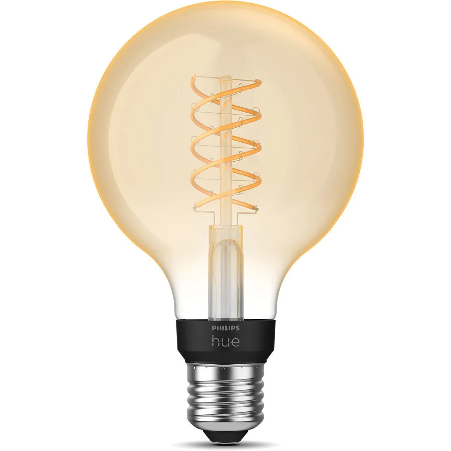 Leuchtmittel Philips Hue Globe Glas 7.2W E27 - Farbe: Transparent - LED - Lichtfarbe: Warmweiss - LED Leuchtmittel