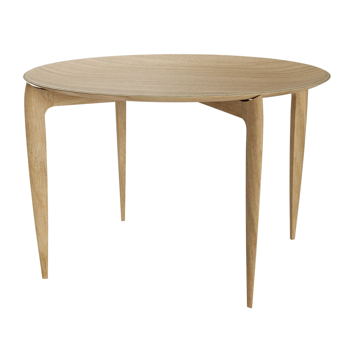 Fritz Hansen Foldable Tray Table Ø60cm Oiled oak
