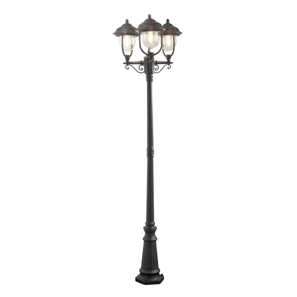 Konstsmide - Parma 218cm - Stolpe - Svart