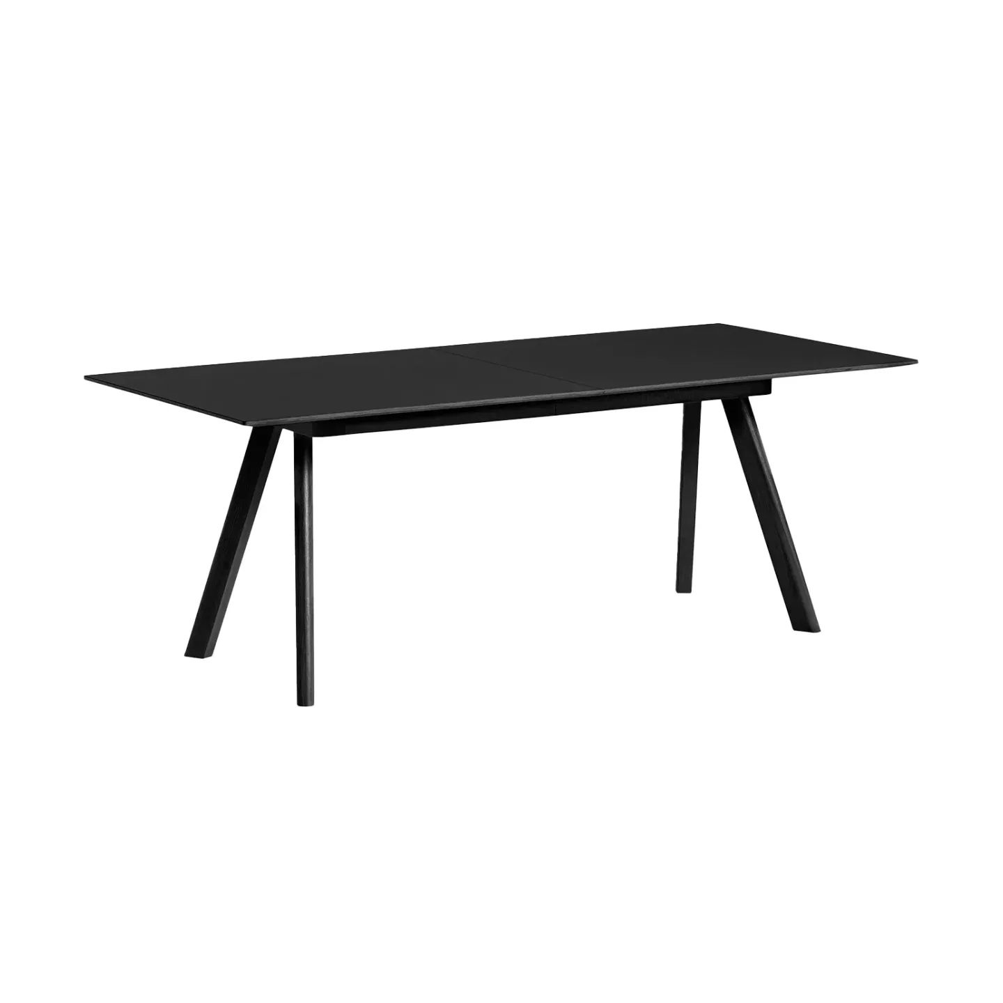 HAY CPH30 2.0 Ausziehbarer Esstisch 80x160 cm Black linoleum-lacquered oak