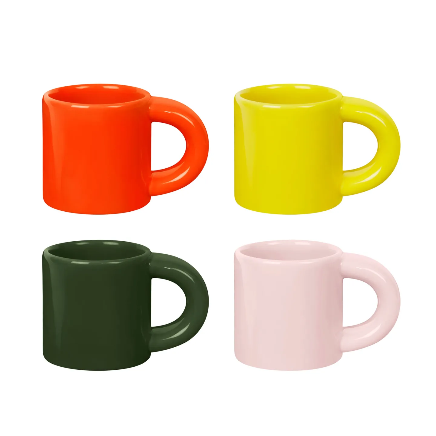 HEM - Bronto Espresso Cup (Set of 4) - Multi - Espressokoppar - supergroup - Flerfärgad - Sten