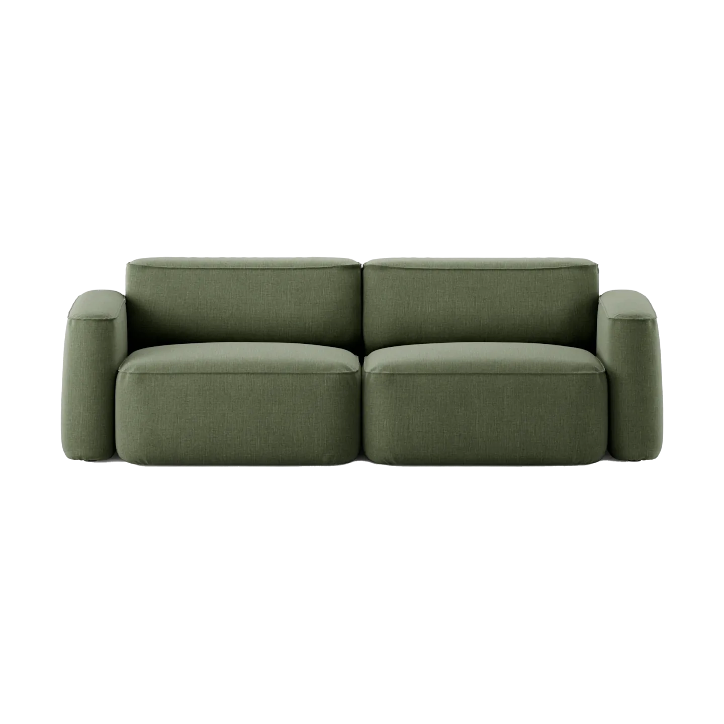 Massproductions Patch 2,5-Sitzer Sofa Linara 100 Tarragon