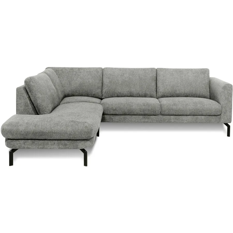 Ecksofa Gomero Links Stoff kieselgrau B 264 T 220 cm