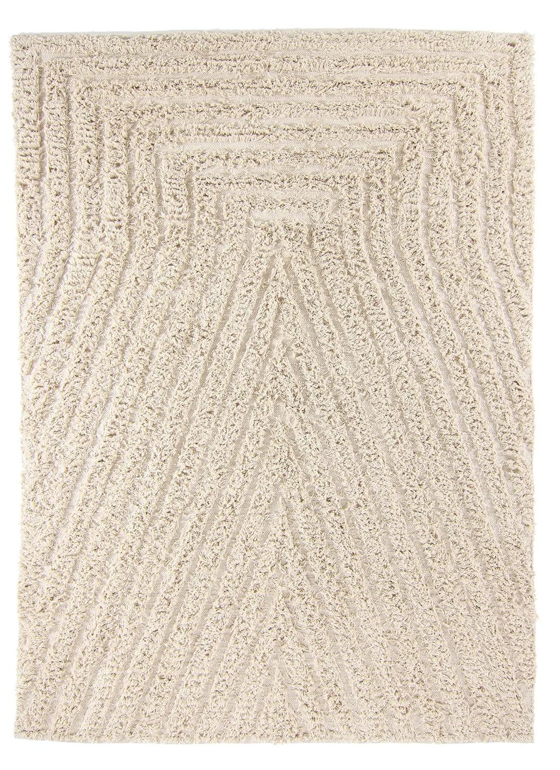 Ryetepper - Kendra Natural Cotton Shaggy (natur) (Størrelse: 160 x 230 cm)