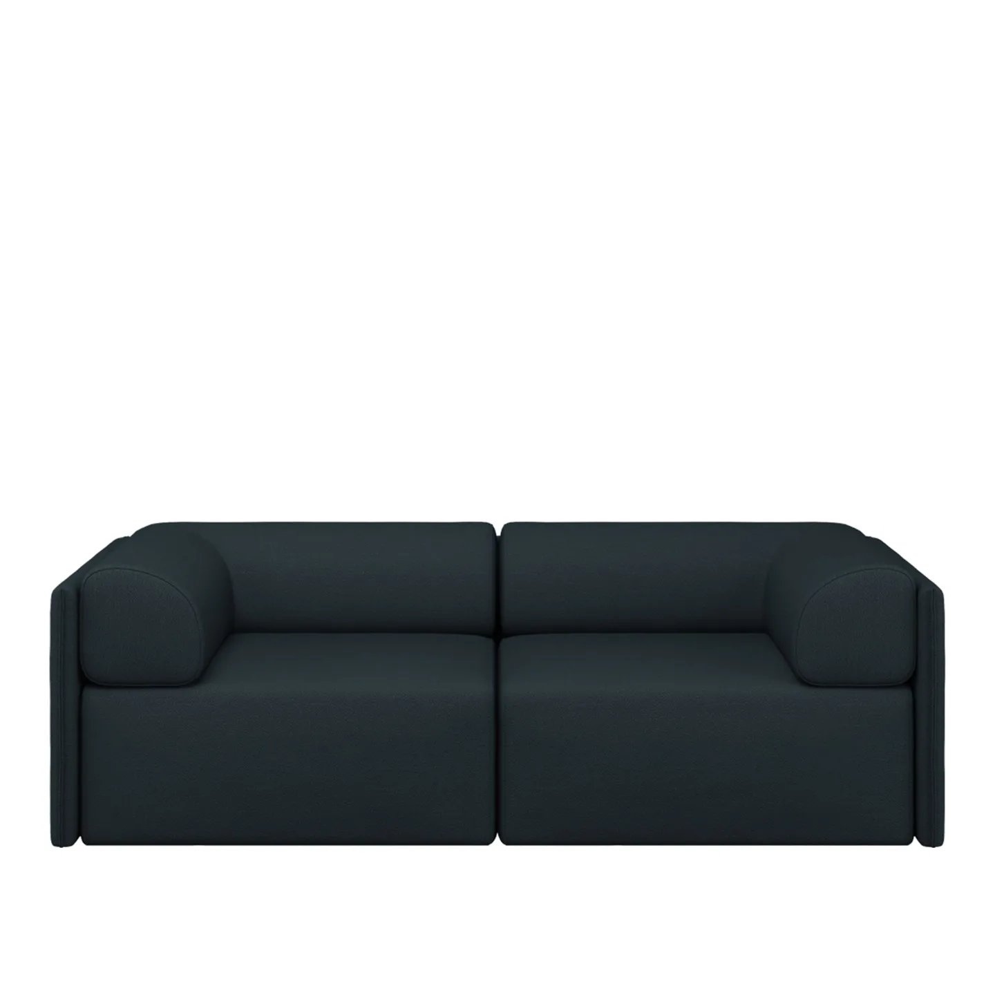 HEM - Palo Block 2-seater Sofa Low Back with Armrests Pine - Soffor - Grön - Metall/Plast/Ull
