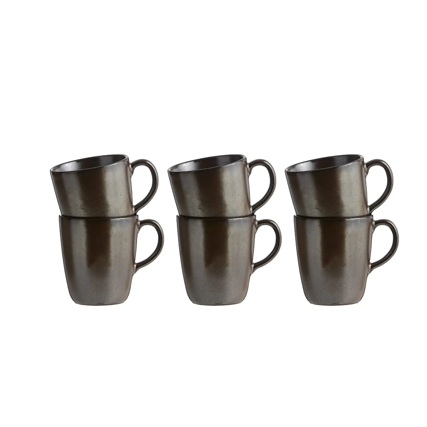Aida Raw Tasse mit Henkel 30 cl 6er-Pack Brown