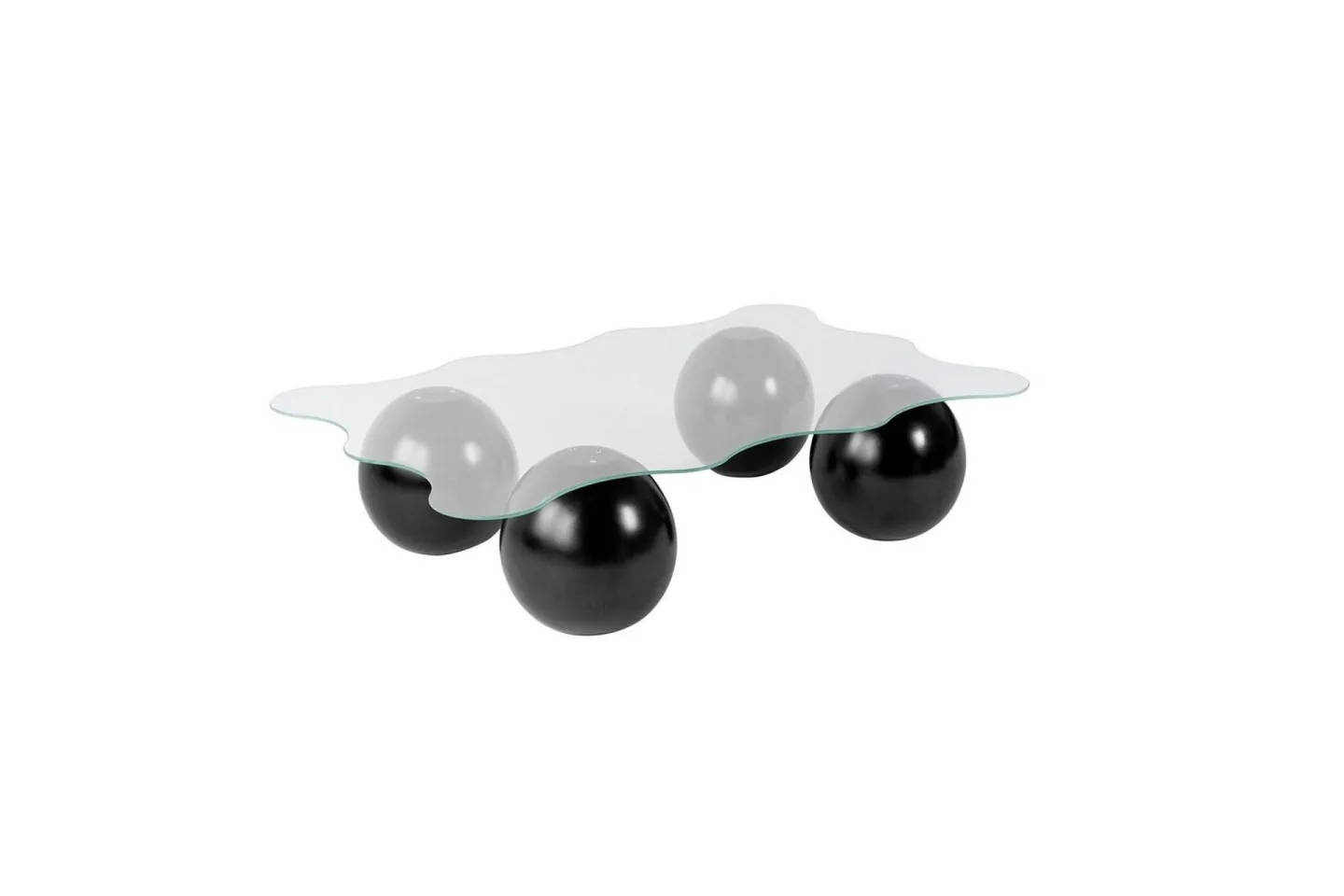 Soffbord Nordure Soffbord Elinville svart / transparent Svart,Vit -