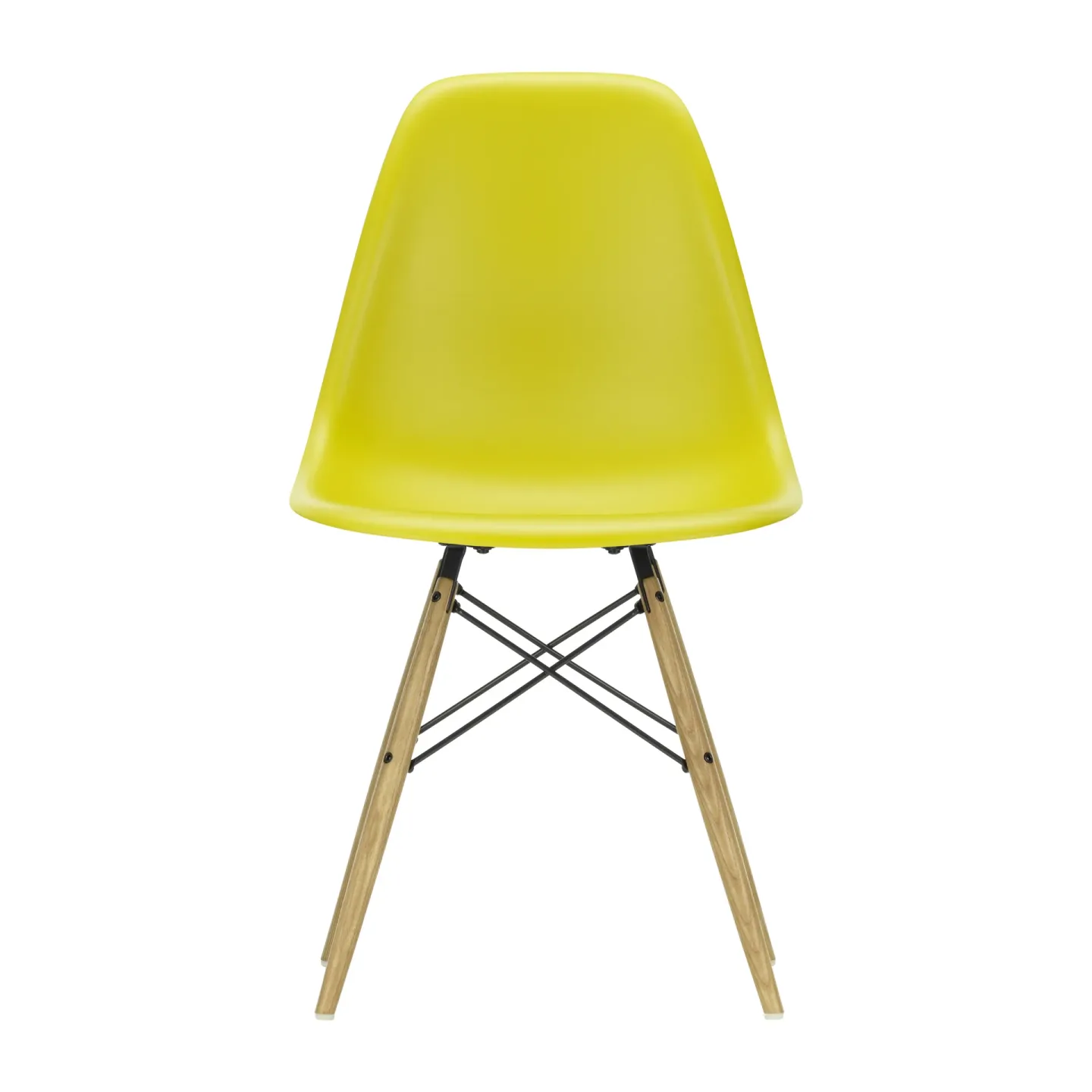 Vitra Eames Plastic Side Chair RE DSW stol 34 mustard-ash