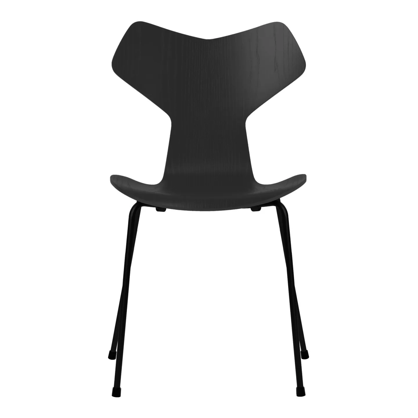 Fritz Hansen - 3130 Grand Prix, Färgad Ask, Venetian Red, Underrede Brown Bronze - Matstolar - Arne Jacobsen
