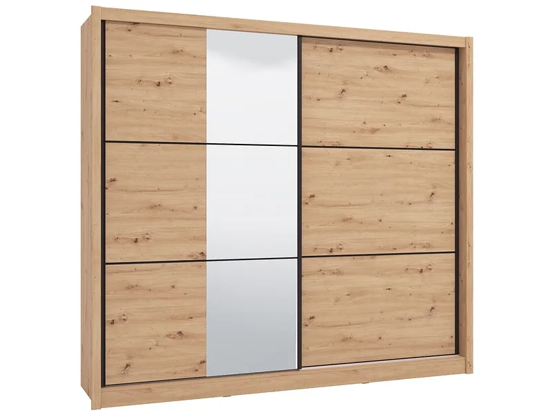 Schwebetürenschrank NAVARA artisan eiche 2 Türen
