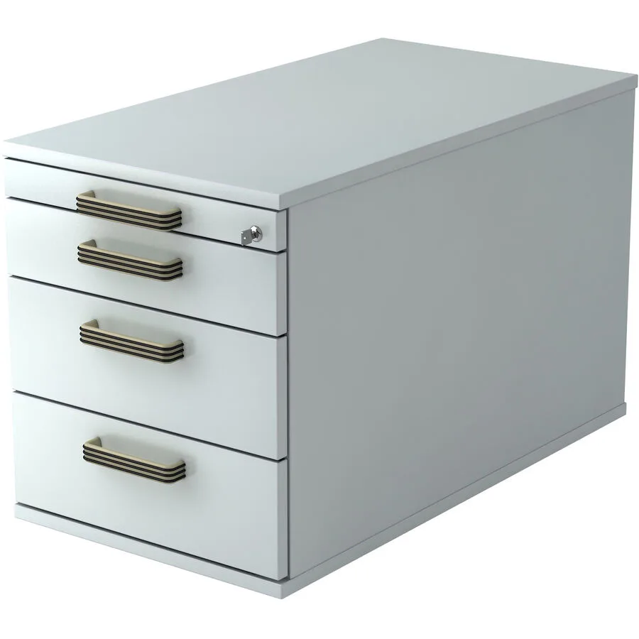 Rollcontainer Office grau Holzwerkstoff B 42.8 cm H 51.2 cm