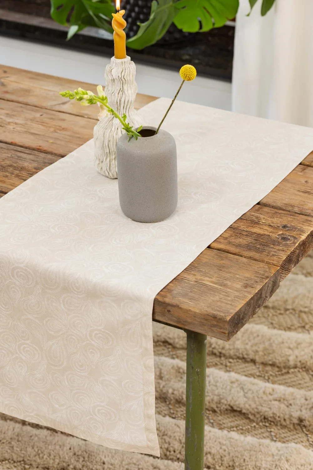 Løpere - Merja (beige) (Størrelse: 40 x 140)