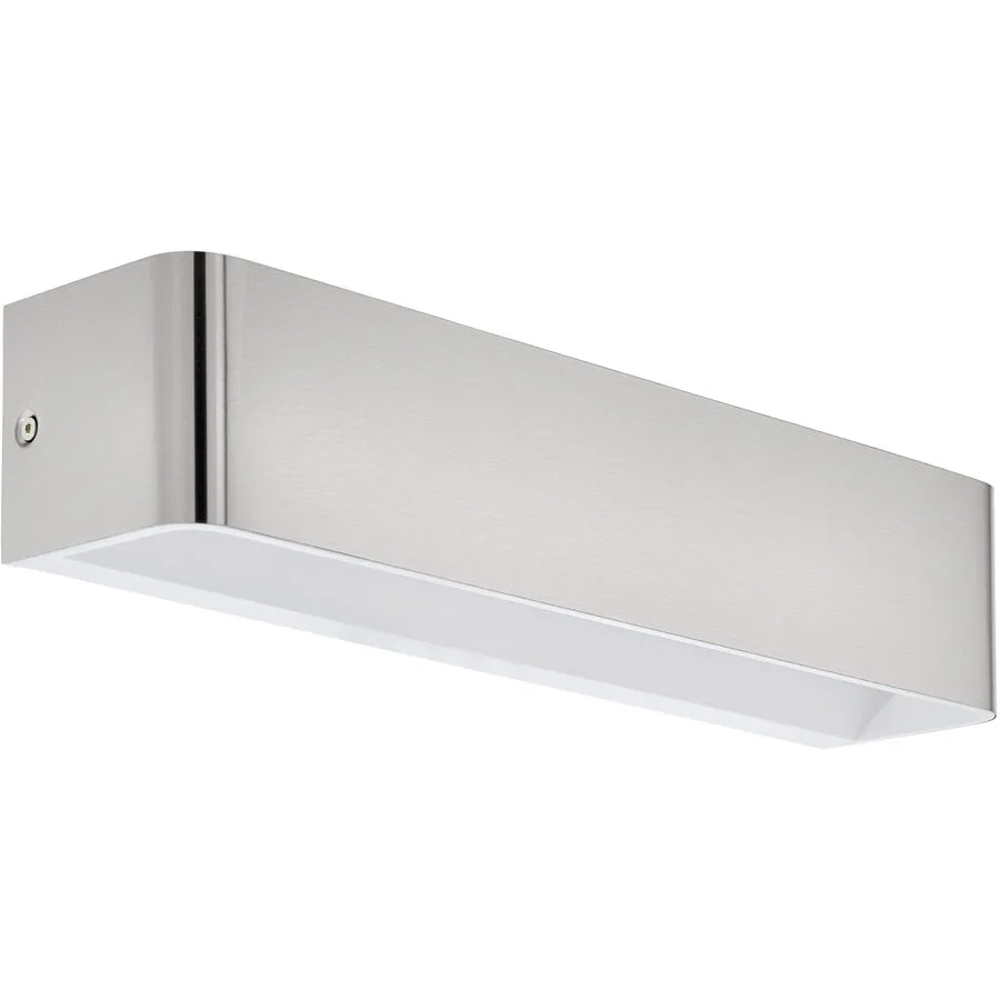 Eglo Wandlampe Sania 4 Grau Aluminium 8 cm - Farbe: Nickel matt - LED - Lichtfarbe: Warmweiss - LED Energiesparlampen