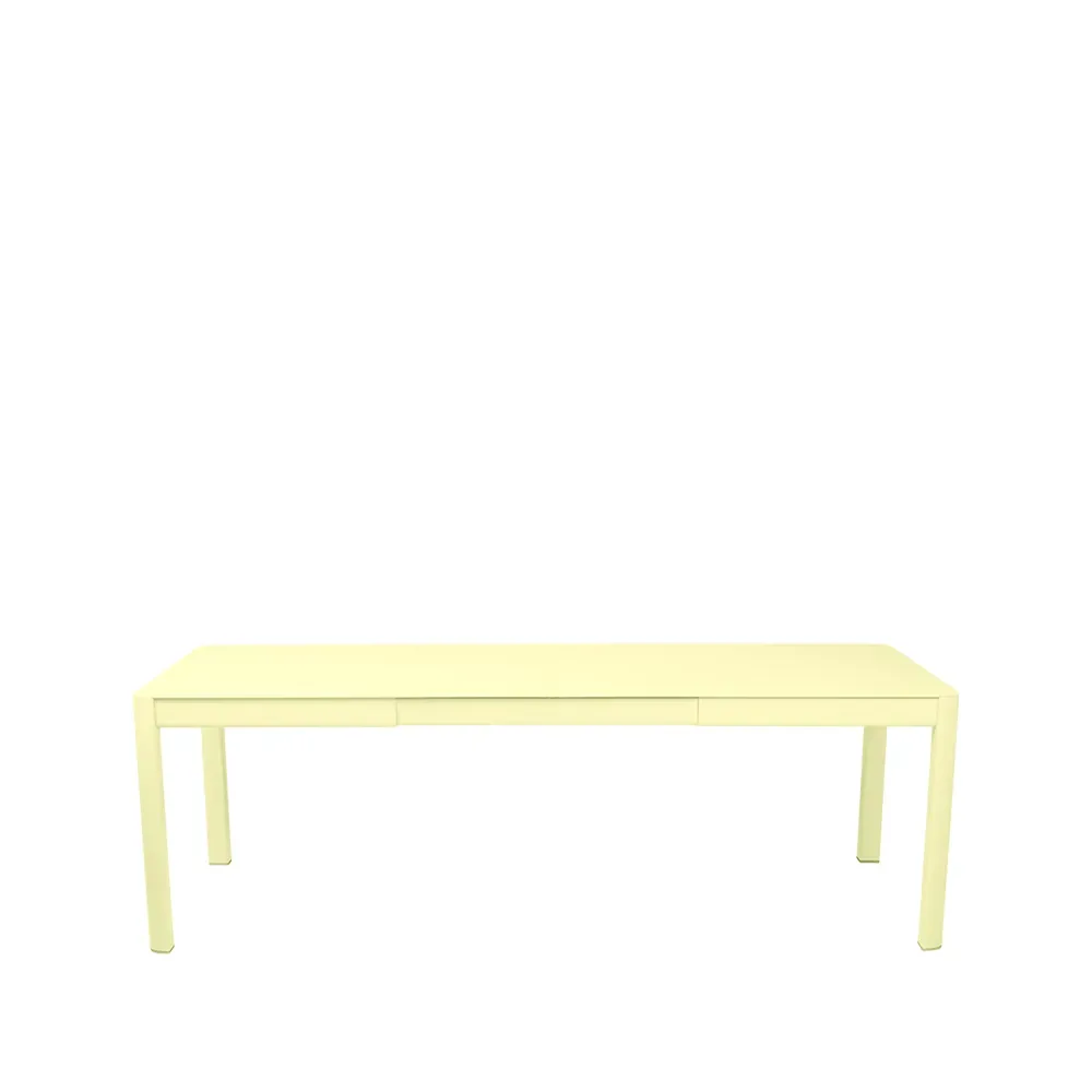 Fermob Ribambelle L bord Frosted lemon (gul), 2 utdragningsskivor