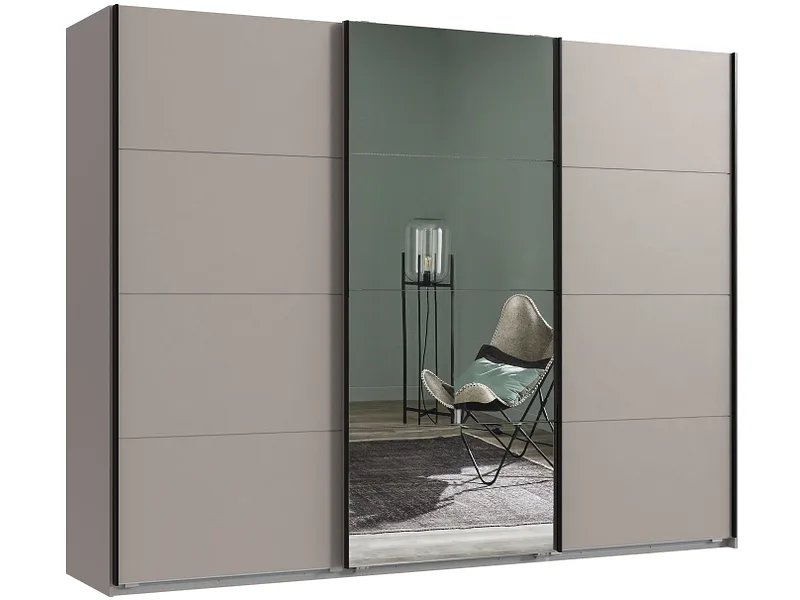 Schwebetürenschrank MIDNIGHT beige 2 Türen