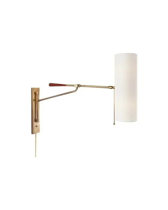 Frankfort Articulating Wall Light Antique Brass