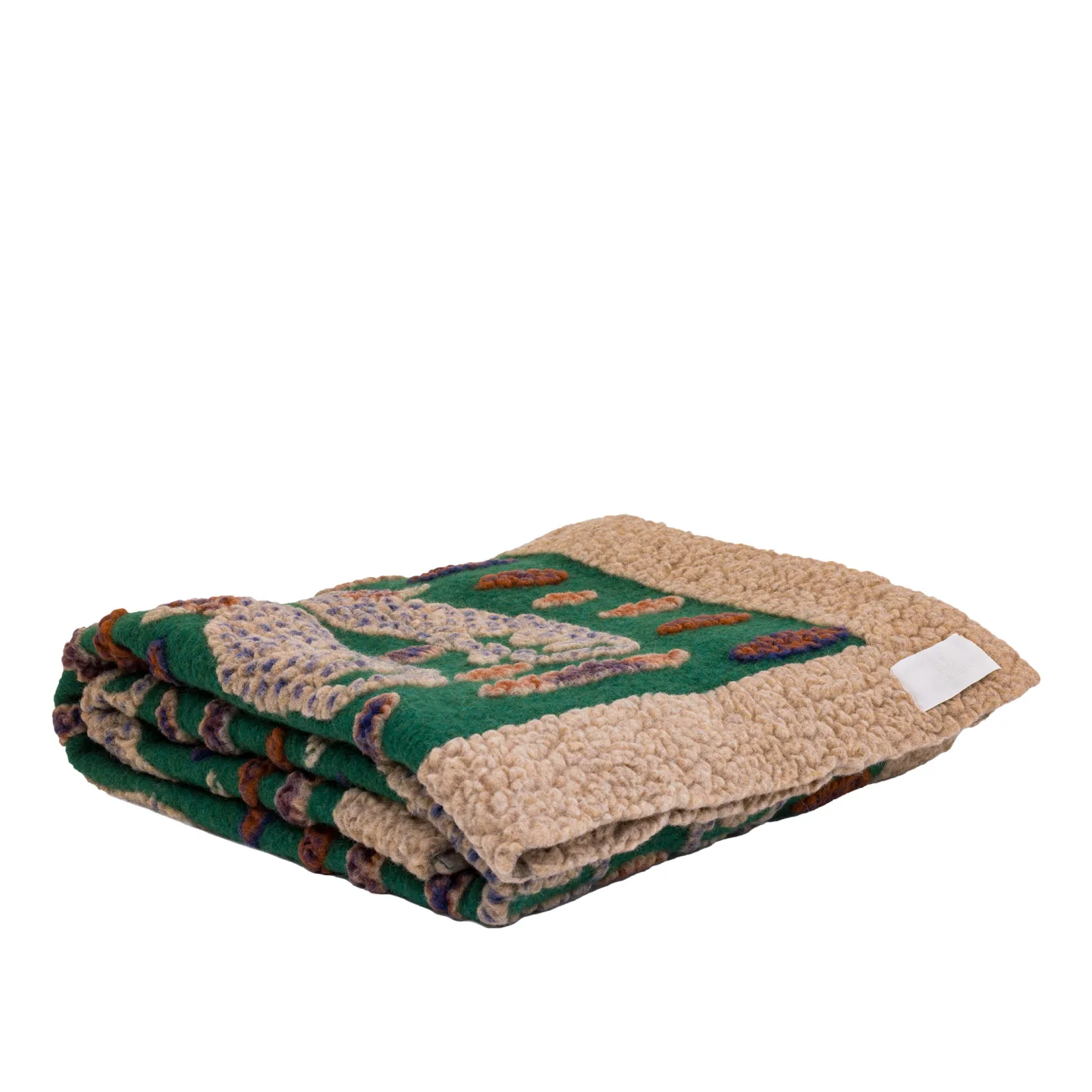 Mille Notti - Leopardo Plaid Green 150x190 - Plädar och filtar