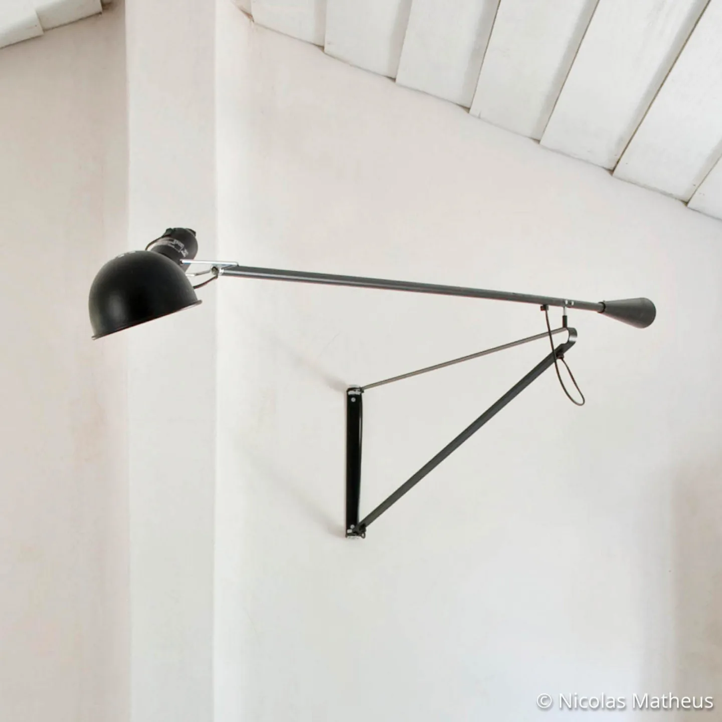 265 Vegglampe Svart - Flos - Stue - Design - Metall - Med en lyskilde