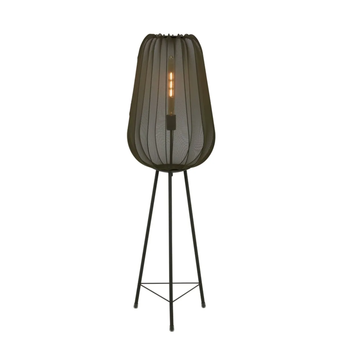 Light & Living - Plumeria - Golvlampa - Mörkgrön