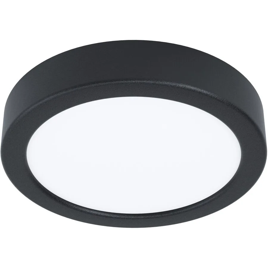 Eglo Deckenlampe Fueva 5 Schwarz/Weiss Stahl/Kunststoff 16 cm 2.8 cm - LED - Lichtfarbe: Helles Neutralweiss - Material: Kunststoff/Stahl -